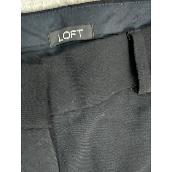 LOFT Black Wide Leg Trouser Dress Pants Size 6 - Picture 3 of 7